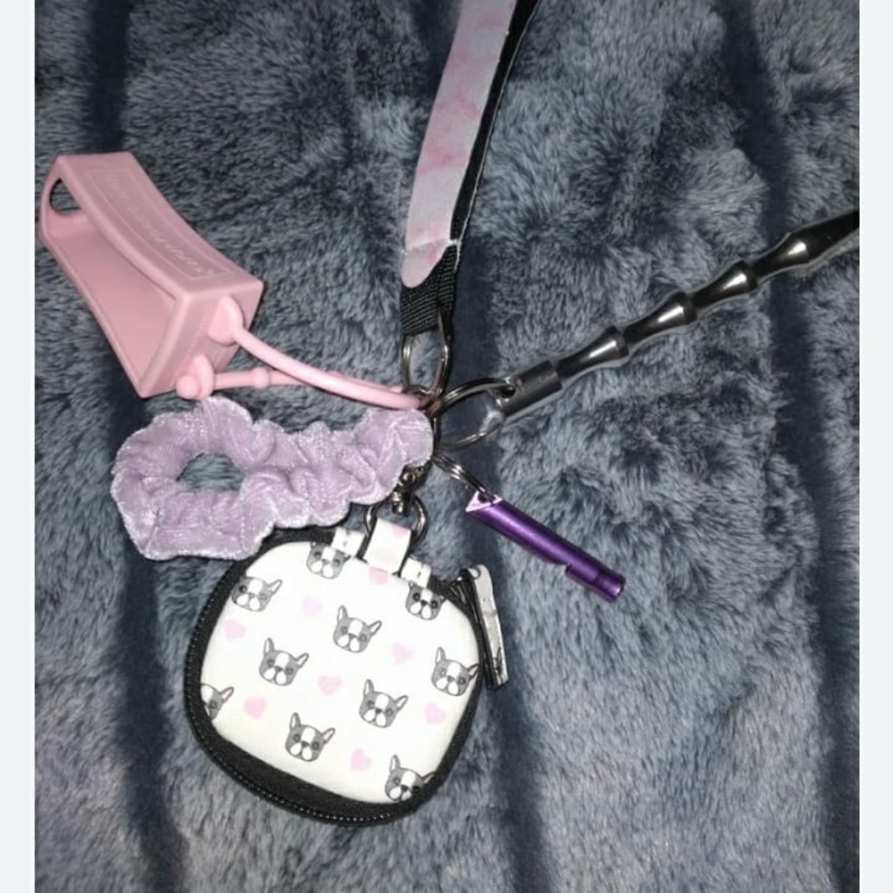 Girls safety wristlet keychain